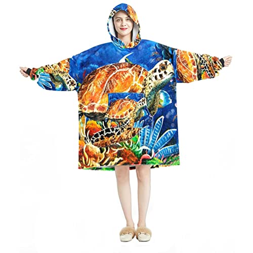 Sweat à capuche surdimensionné flanelle Sherpa adulte pull plaid géant
