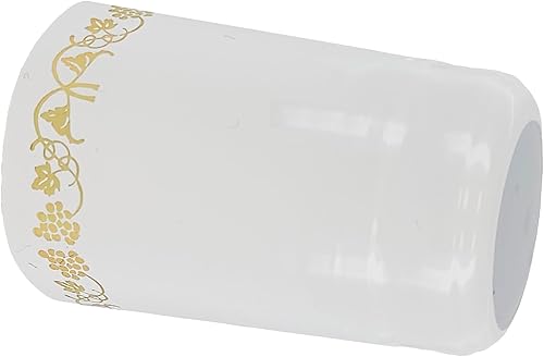 Miniatura 4 de Cápsulas termorretráctiles de PVC para botellas de vino - 100 unidades (blanco con oro)