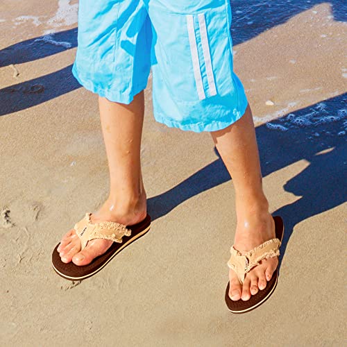 NORTIV 8 Men's Thong Flip Flops Sandals Comfortable Light Weight Beach Sandal 6
