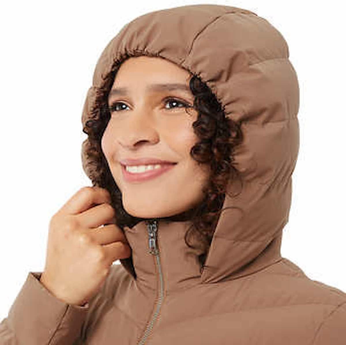32 Degrees Heat Women's Full Zip Water Resistant Power Tech Jacket with Hood - Image 3