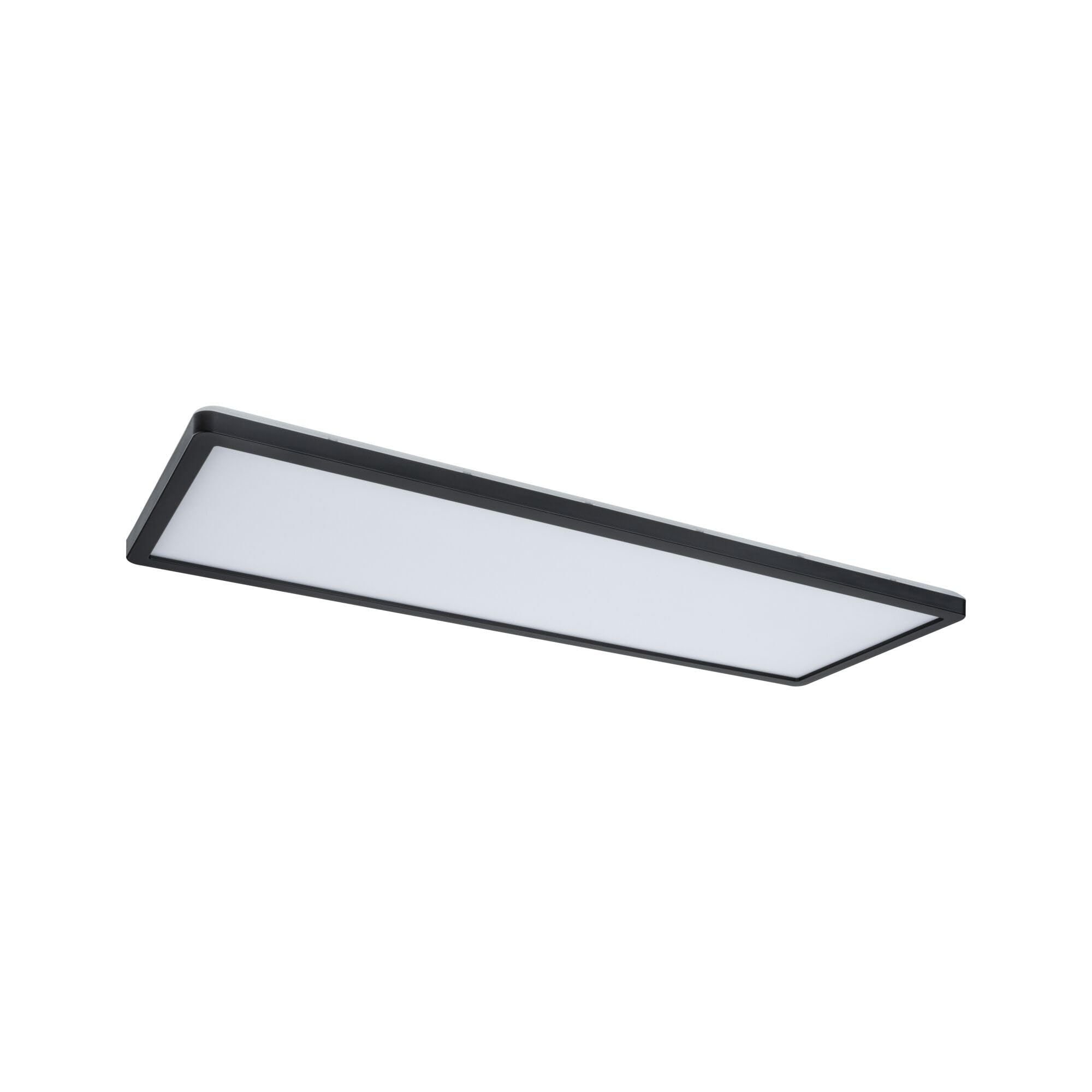 Paulmann 71003 LED Panel Atria Shine 3-Step-Dim eckig - Dimmbar Warmweiß Lichtpanel Kunststoff Deckenpanel 3000 K, Schwarz, Incl. 1x22 W, 580 x 200 mm