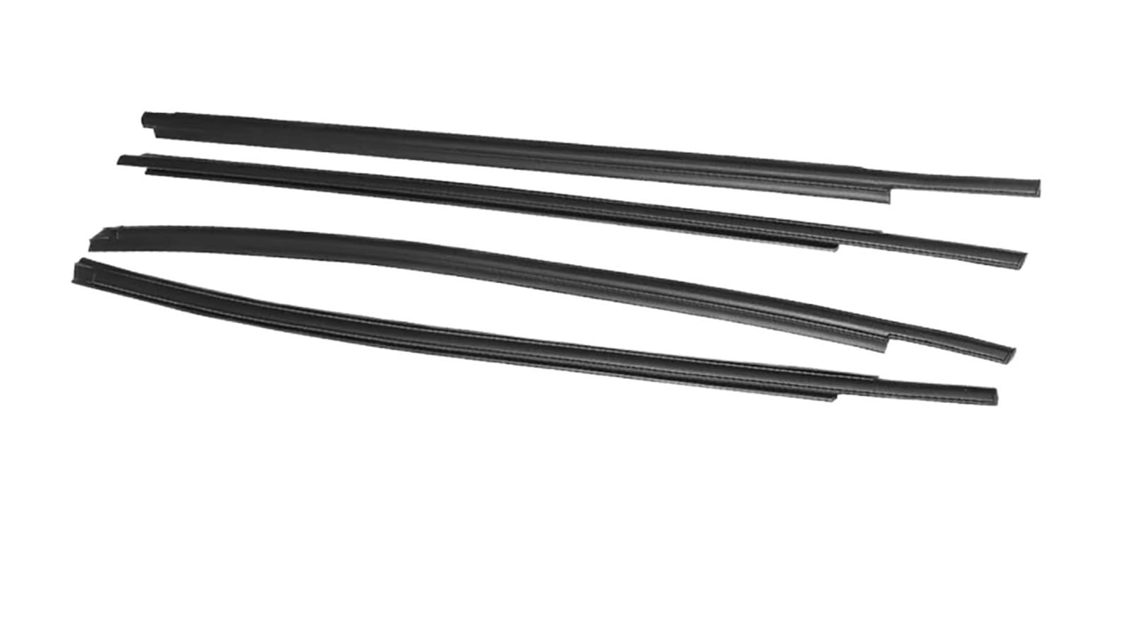 Iukmrt 4 Doors For Toyota For Tundra For Crew For Max 2/ 2007-2019 Outer Window Weatherstrip Glass Seal Belt Trim Sealing Rubber Strips Car Door Seal Protector(4 Doors)