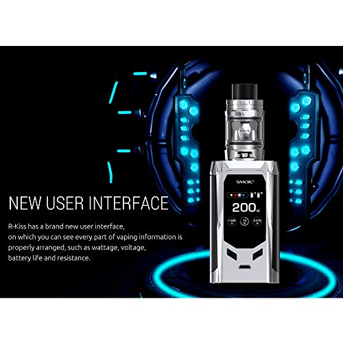 SMOK E-Zigarette, SMOK R-Kiss 200W-Kit mit TFV-Mini V2 Tank-2ml, kein Nikotin(Gold schwarz) – Bild 5