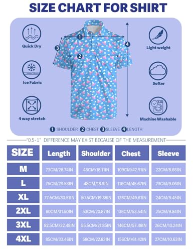 Golf Shirts for Men Funny Golf Polo Shirts Short Sleeve Polo Shirts Moisture Wicking Performance Golf Outfits4