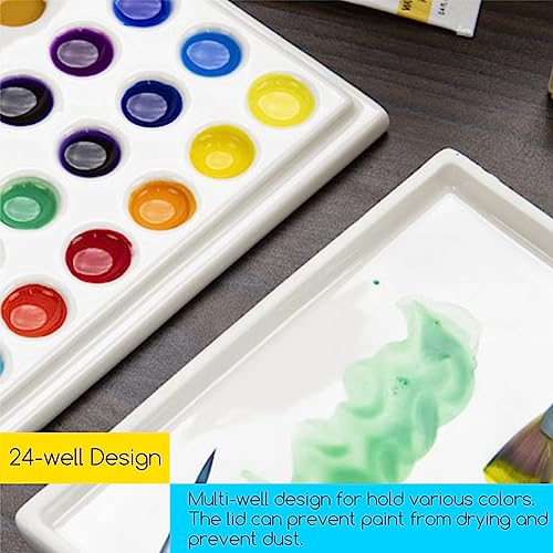 Detalle de la paleta cerámica MEEDEN con cubierta