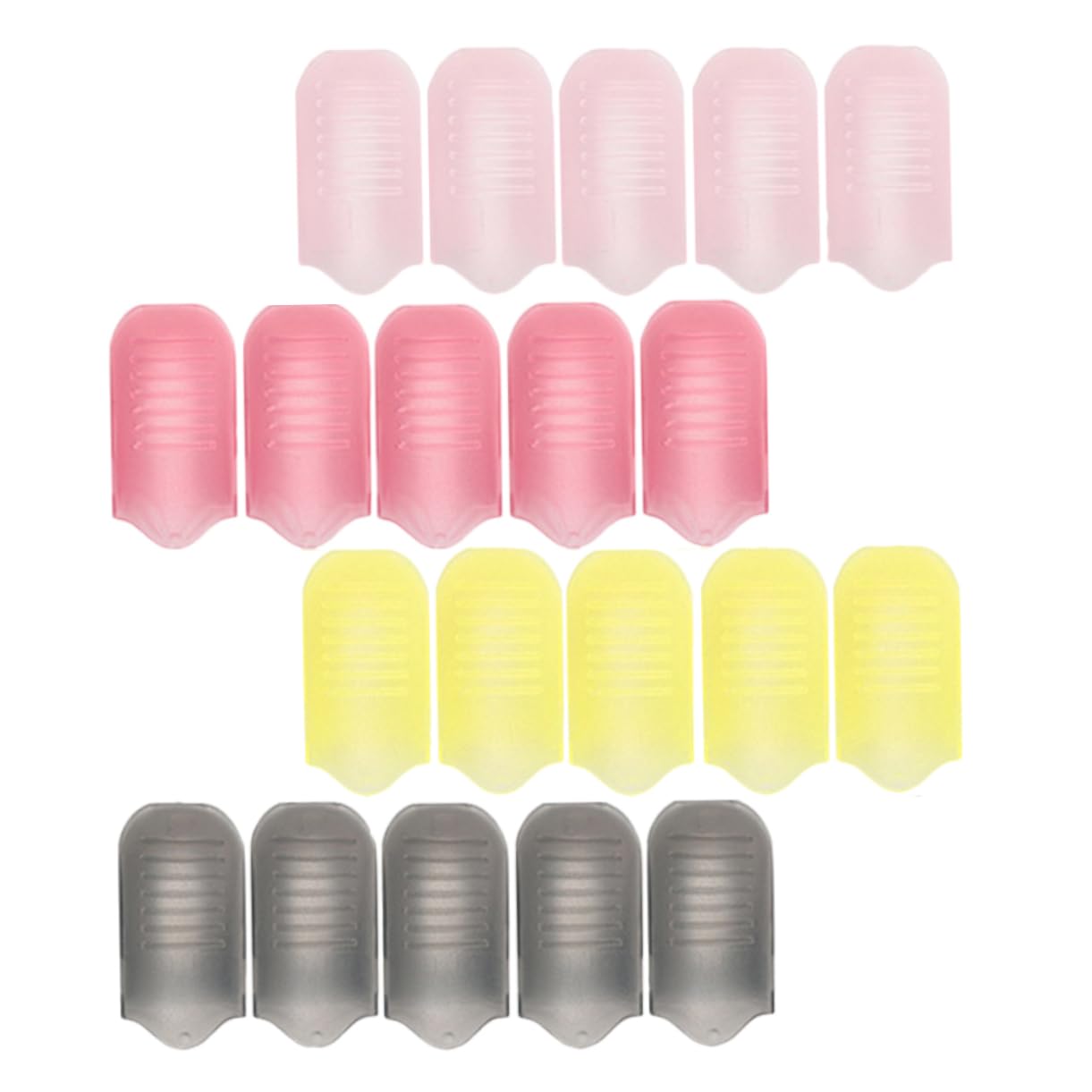 FRCOLOR 4 Juegos Kit De Quitaesmalte De Cristal Pinzas Para Esmalte De Uñas Pinzas Para Uñas De Los Dedos Pinzas Para Uñas Para Quitar El Esmalte Pinzas Para Quitar La Manicura 20 piezas*4