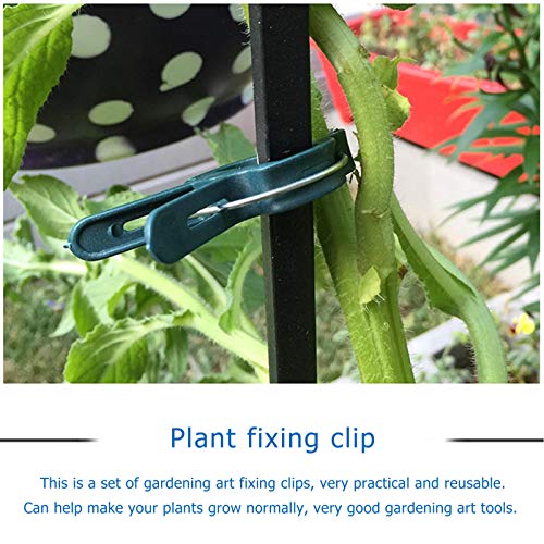UPKOCH 90pcs Greenhouse Plant Clip Cable Ties Vegetable Plant Vine Support Clamps Flower Growing Climbing Ties Garden Vine Fixed Clamps