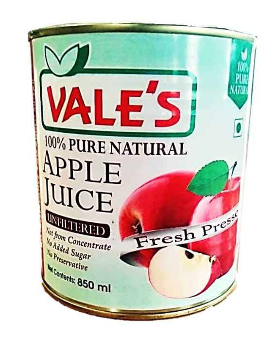 VALES Apple Juice-Pure-Pack Of 2 * 850-1700 Ml-Unfiltered 100% Natural-No Added Sugar-Not From Concentrate-Prepared From Fresh Pressed Apples (B0C9DKBS8H) Amazon Price History, Amazon Price Tracker