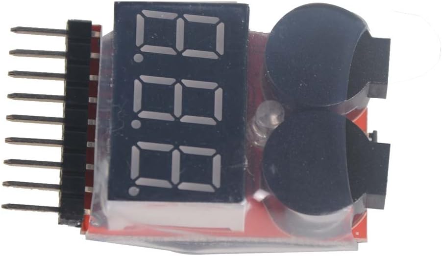 1-8S Low Voltage Checker Warning Buzzer Alarm for RC Hobby Lipo/Li-ion Battery