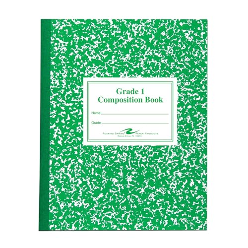 Roaring Spring Grade One Composition Book, 10 x 8 Inches, 50 Sheets (77920)