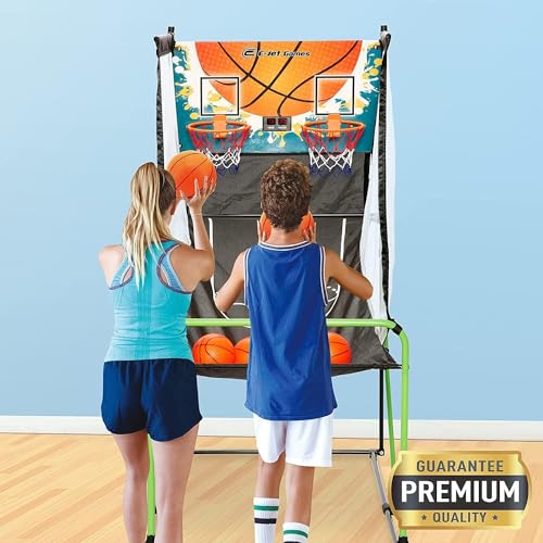 Image of Basketball Arcade Game, Indoor Play Equipment - Sports Activities & Birthday Party Games for Kids