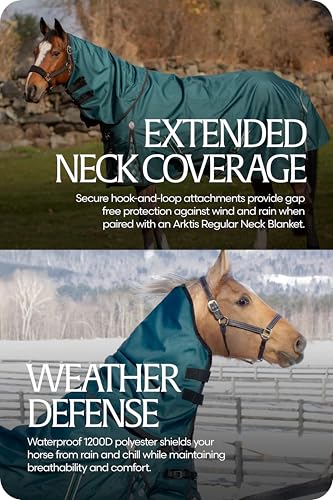 Image of Equinavia Arktis Turnout Neck Cover No Fill | 1200 Denier - Deep Green - S