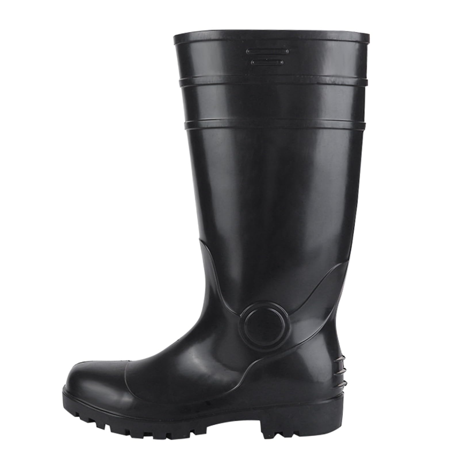 Gummistiefel Unisex Wasserdicht Gummistiefeletten Hohe Robuste PVC
