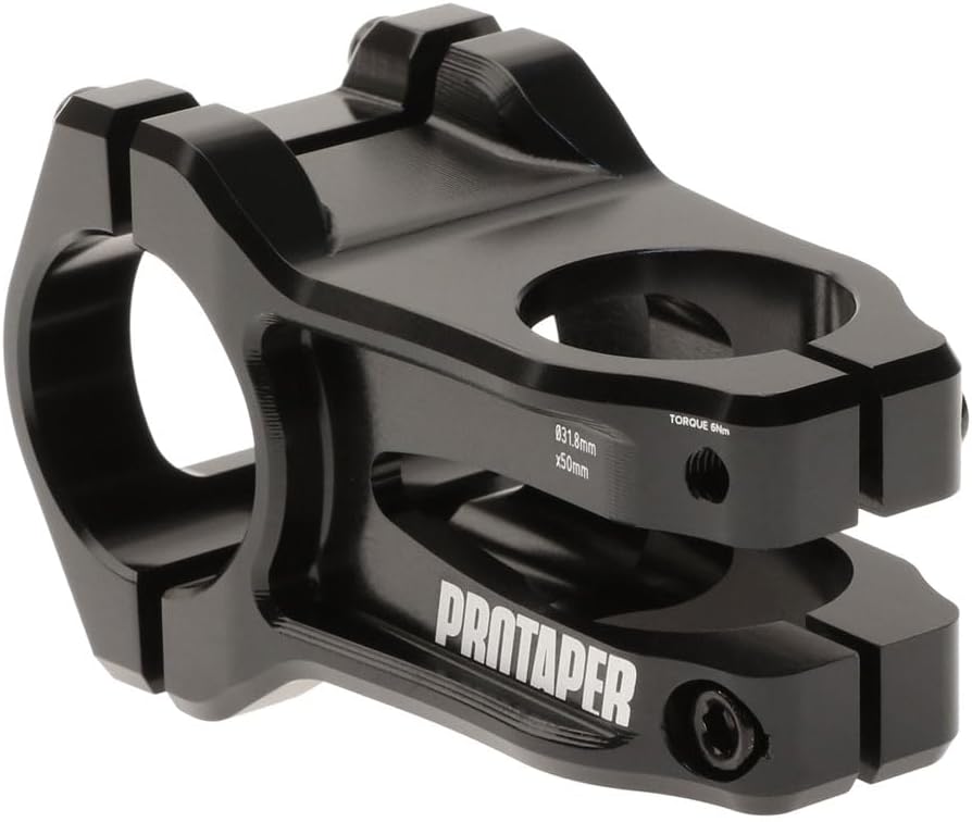 Pro Taper Vice Trail Stem - 50mm, 31.8mm Clamp, +/-0, 1 1/8", Aluminum, Black
