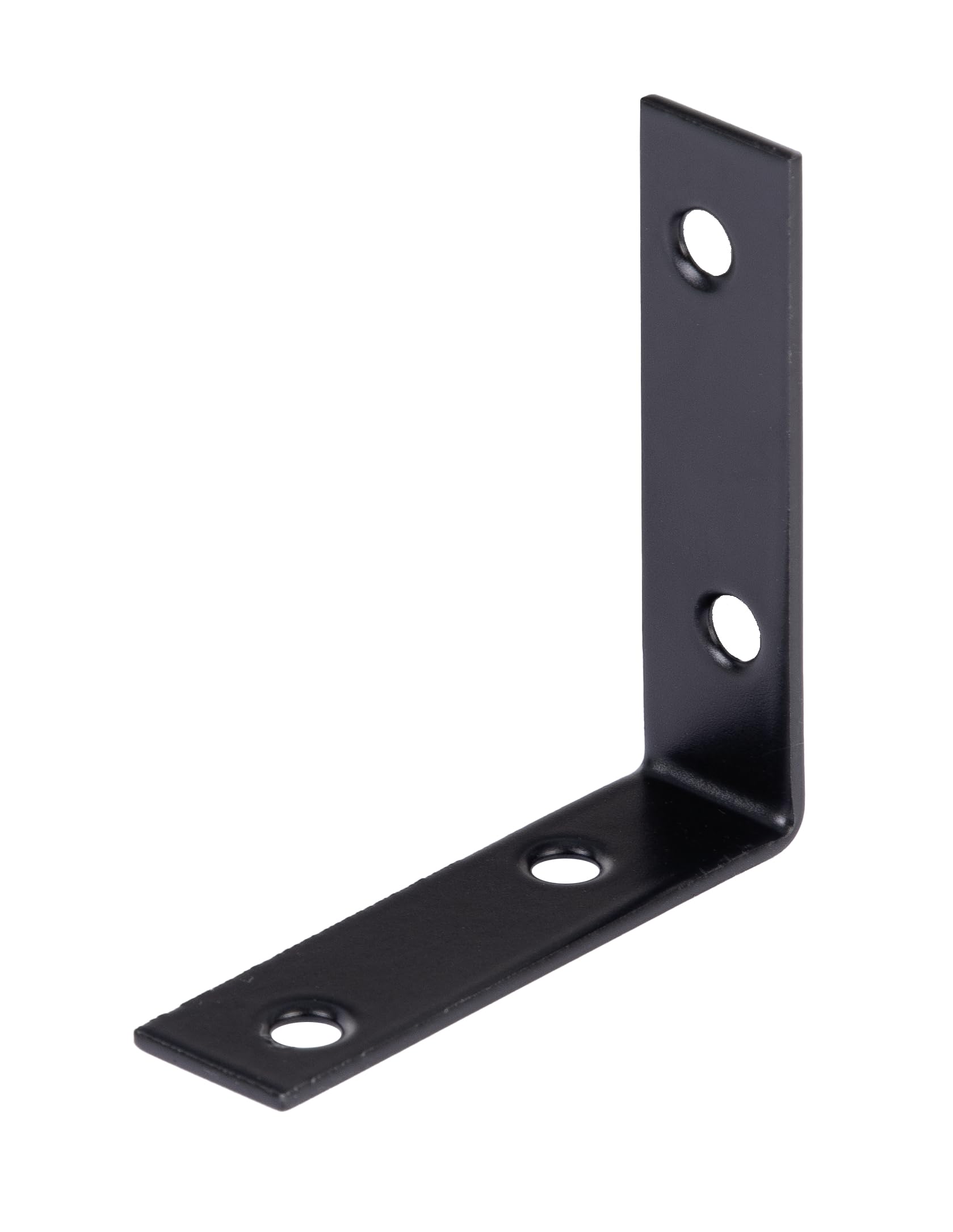 Alberts 825089 Equerre de chaise - galvanisée - anodisée noire - plastifiée - 60 x 60 x 16 mm | kit de 100