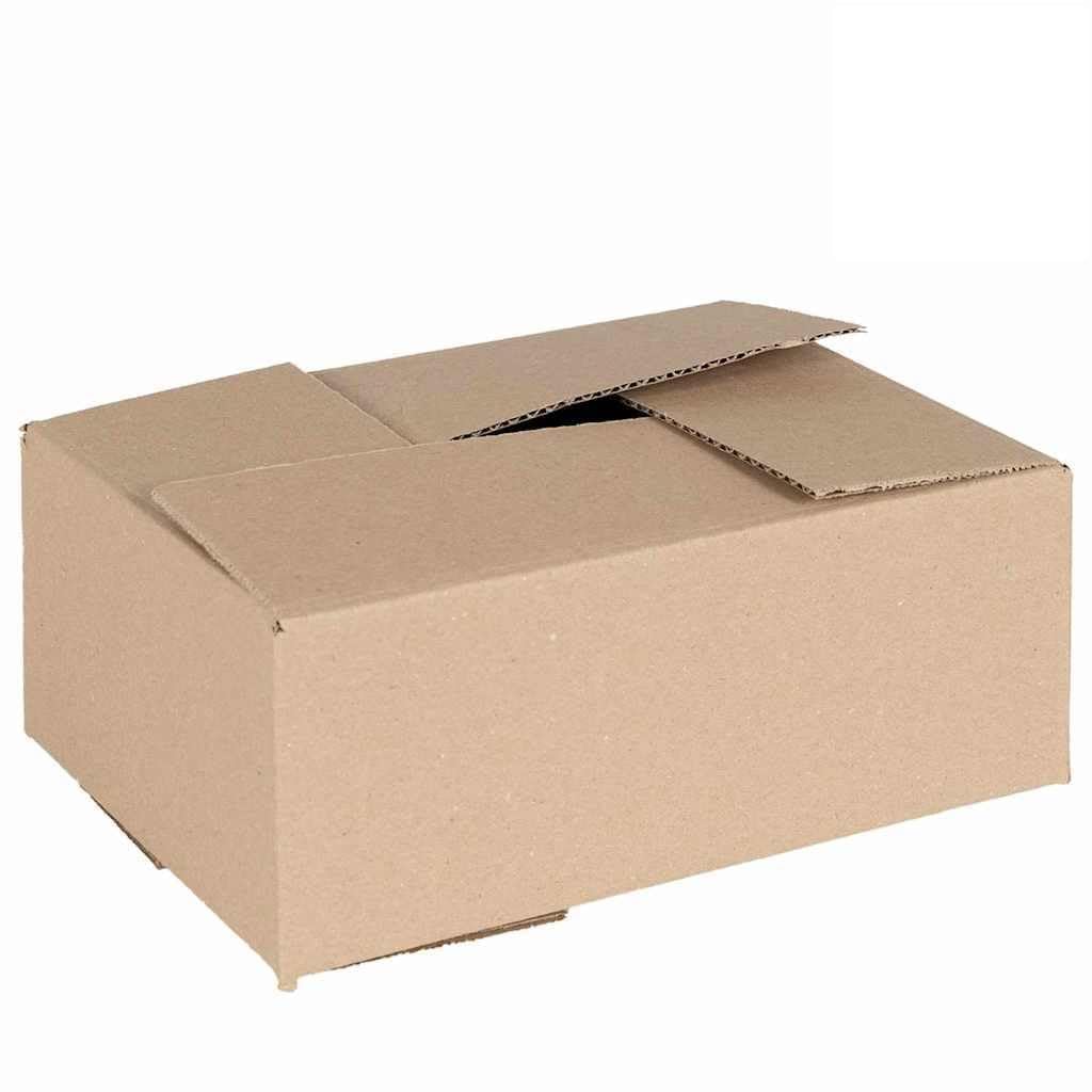 Set di 50 scatole pieghevoli da 25 x 17,5 x 10 cm, in cartone per ordine in ufficio e casa, impilabili