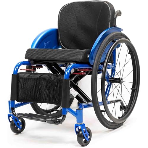 �g�їp�ړ��Ԉ֎q�A�܂肽���ݎ��S�n�`�Ή����y�ʃX�|�[�c�A�������A���~�����蓮�Ԉ֎q(Blue A,Seat width38cm/15in)