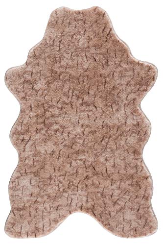 Pasha Home Schaffell Tigerfell Plüsch Hochflor Teppich Anti-Rutsch Weich Waschbar Wohnzimmer Deko -...