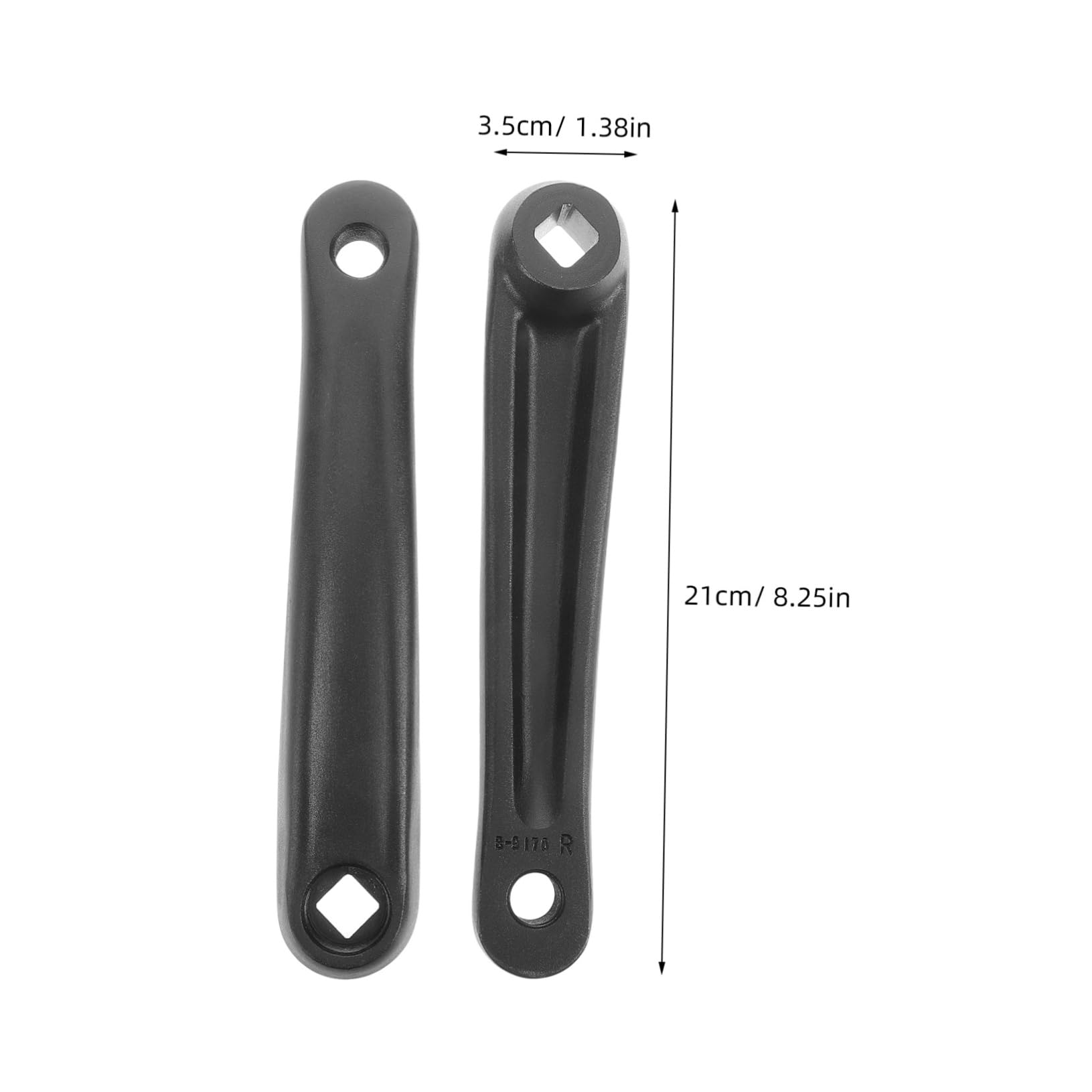 TOYANDONA 2pezzi Pedivelle Bicicletta Sostituzione Braccio Pedivella per Bici Elettrica Motore Centrale Mountain Bike Strada Accessori