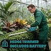Taille Haie Batterie 21V: Taille Haie Electrique avec 2 Batteries 2000mAh, Lame 51cm Coupe 20mm, pour Jardin Haies Arbustes Buissons