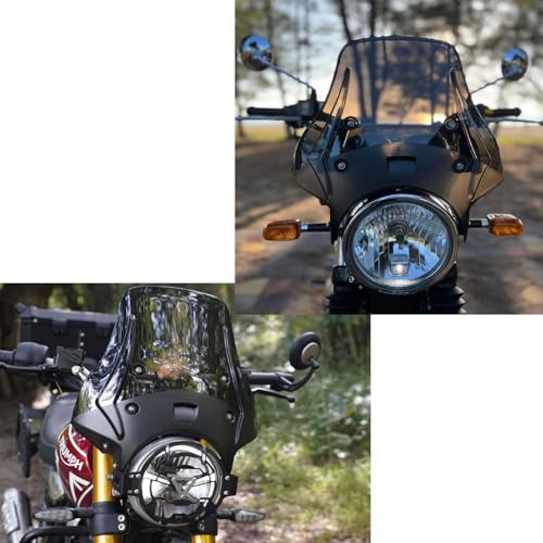 Image of Vagary Premium Touring Windshield for RE Himalayan 450 II Hness CB 350 II RE Meteor 350 II RE Meteor 650 II Bullet Classic 350 II Triumph Speed 400 II TVS Ronin II Hunter 350 II Guerrilla 450