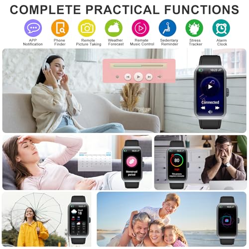 Image of Fitness Tracker, Step Counter with 24 /7 Heart Rate Blood Oxygen Sleep Monitor, Fitness Watch with 100+ Sports Modes, Waterproof Activity Smart Watches for Women Men Android iOS