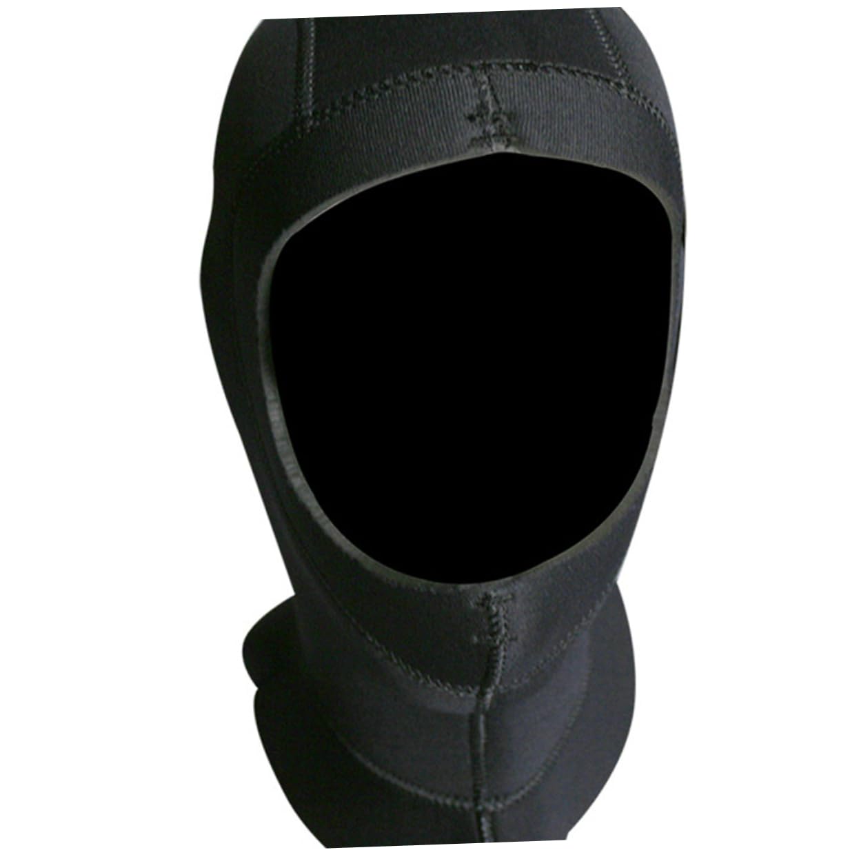 Cubierta de la Cabeza de Buceo Gorro de Neopreno Sombreros de Hombre equipados bucear Impermeables Gorro de esnórquel Capucha de Buceo Black