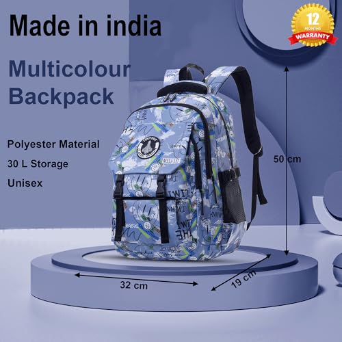 Image of Tinytot 30 Litre Waterproof School Backpack Bags for Women - Large 19 Inch Laptop Bag for Boys &Girls 12+ Years, College Bag for Girls and Boys, Men, Women - Ideal for Office, Travel, School, College