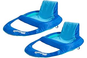 SwimWays Spring Float Recliner XL 2-Pack, Perfect Summer Relaxation!