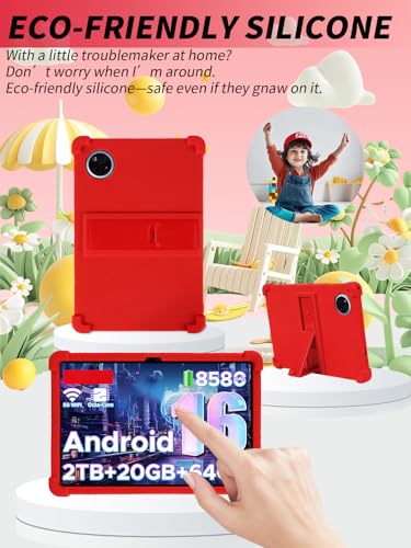 Coque silicone DOOGEE Tab A9+ antichoc à support ajustable - 2