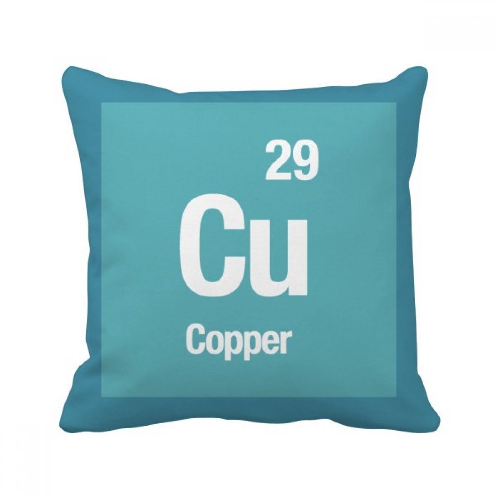 Coussin Cu Cuivre chimie carré de 40 X 40 cm multicolor avec insert