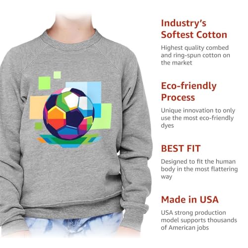 Colorful Ball Kids' Raglan Sweatshirt - Soccer Apparel - Soccer Clothing 5