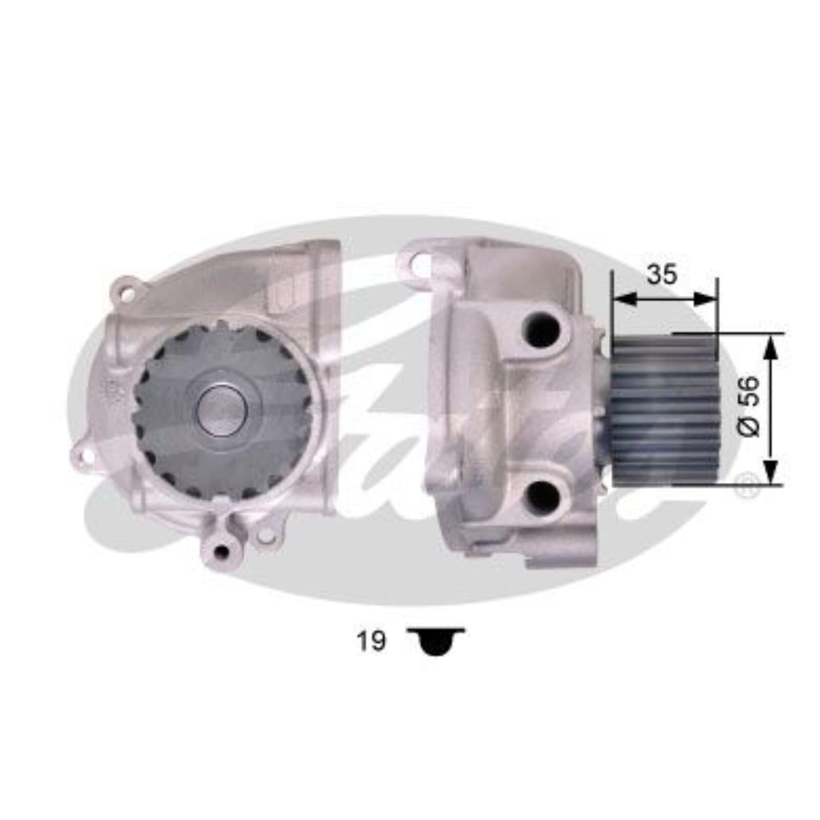 GATES Kit PowerGrip + Pompe À Eau KP25630XS | Compatible avec: MAZDA 3, 3 Stufenheck, 5, 6 Hatchback, 6 Hatchback, 6 Kombi, 6 Station Wagon, 6 Stufenheck, 6 Stufenheck