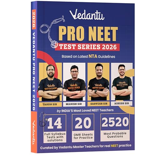 Image of Vedantu Pro NEET Test Series 2026 | 14 Full Syllabus Tests with Solutions | 20 OMR Practice Sheets | 2520 Most Probable Questions | Based on NTA Guidelines