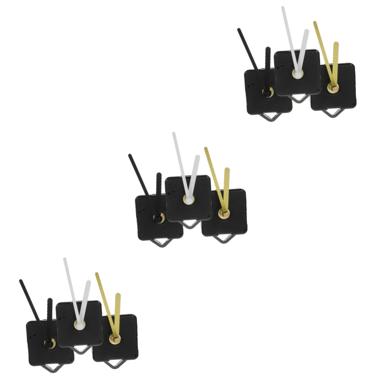 Housoutil 3 Sätze Batteriebetriebener Uhrmotor-ersatz-wanduhrmechanismus-kit 3 Farbige