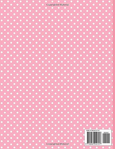 Cherry Blossom Notebook: With Wide Ruled Paper and 100 Pages - Pretty Watercolor Flower Notebook With Polka Dots - Image 2