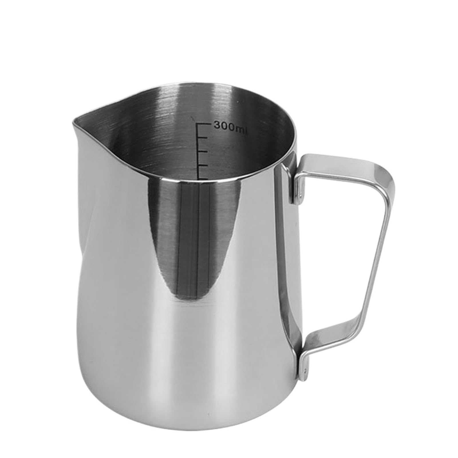 Jarra para espumar leche de 350ml en acero inoxidable con medidor para café espresso