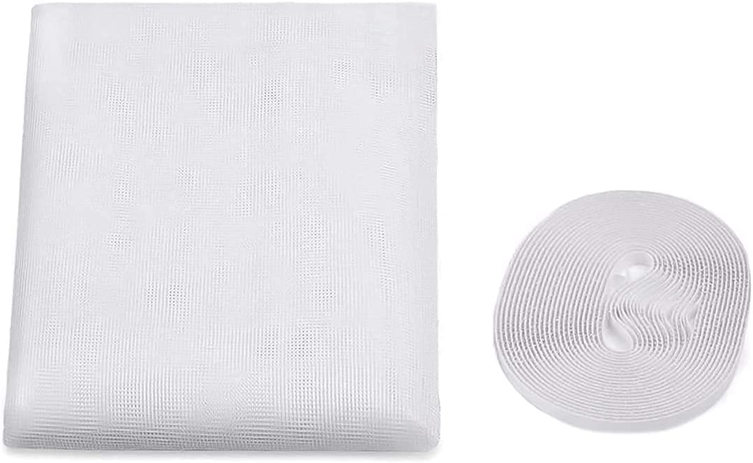 Zanzariera Adesiva Per Finestre - 150x250cm, Bianca, Facile Da Installare - Foto 7