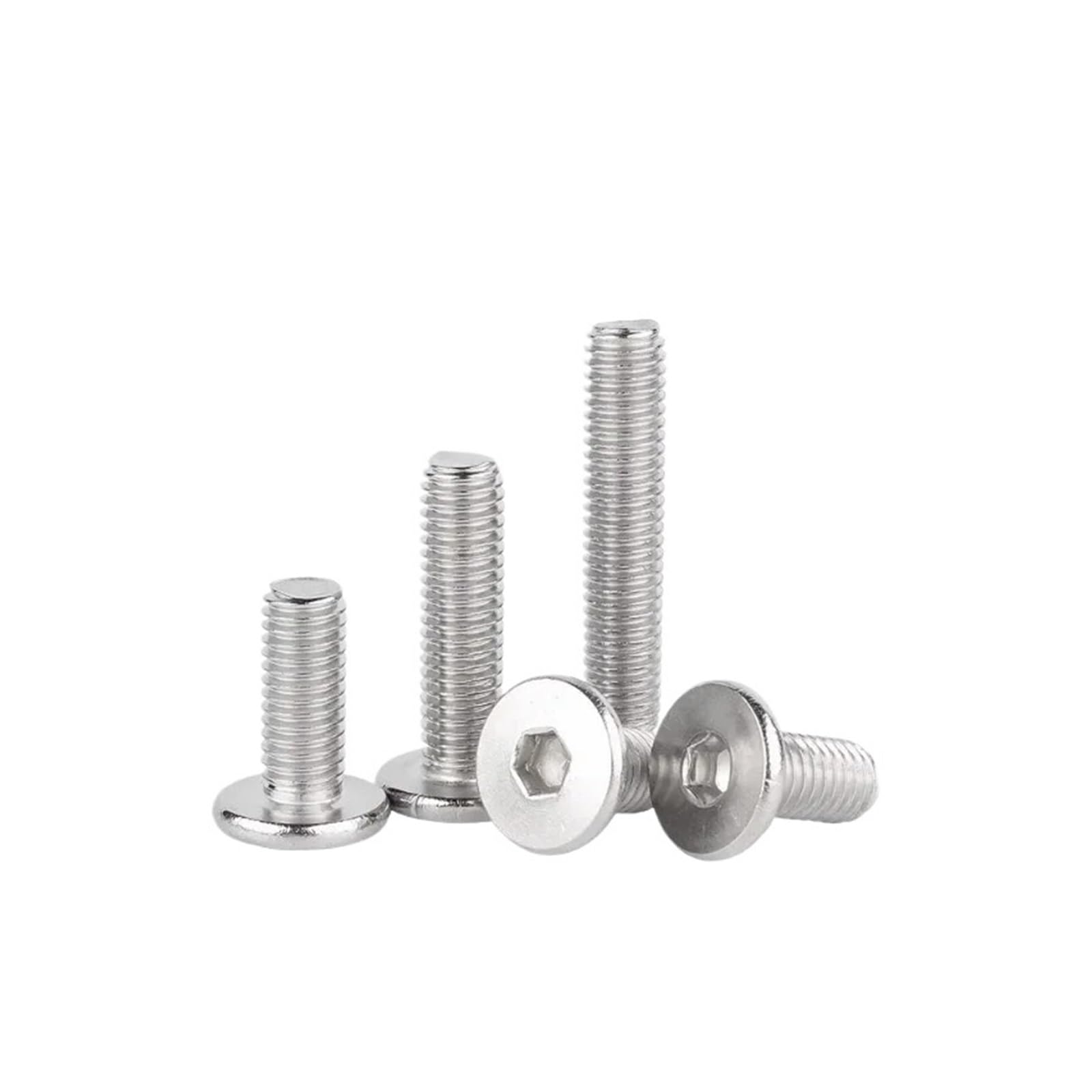 Śruby z łbem stożkowym, Śruby z łbem sześciokątnym ze stali nierdzewnej 304 M2-M12 2mm-50mm(10mm,M12)