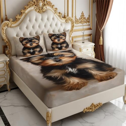 【Set Lenzuola con Angoli 3 Pezzi 】: Include 1 lenzuolo con angoli elasticizzati (140 x 200 cm) con tasca profonda 25 cm e 2 federe (50 x 80 cm). Il bordo elastico resistente e gli angoli rinforzati garantiscono una vestibilità perfetta su materassi alti, mantenendo il lenzuolo sempre in posizione senza pieghe