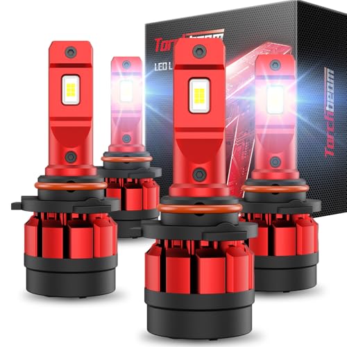 Image of Torchbeam 9005 9006 LED Bulbs Combo, 129000LM 6500K White, 2026 Ultra-Bright Lighting Solution (4 Pack)