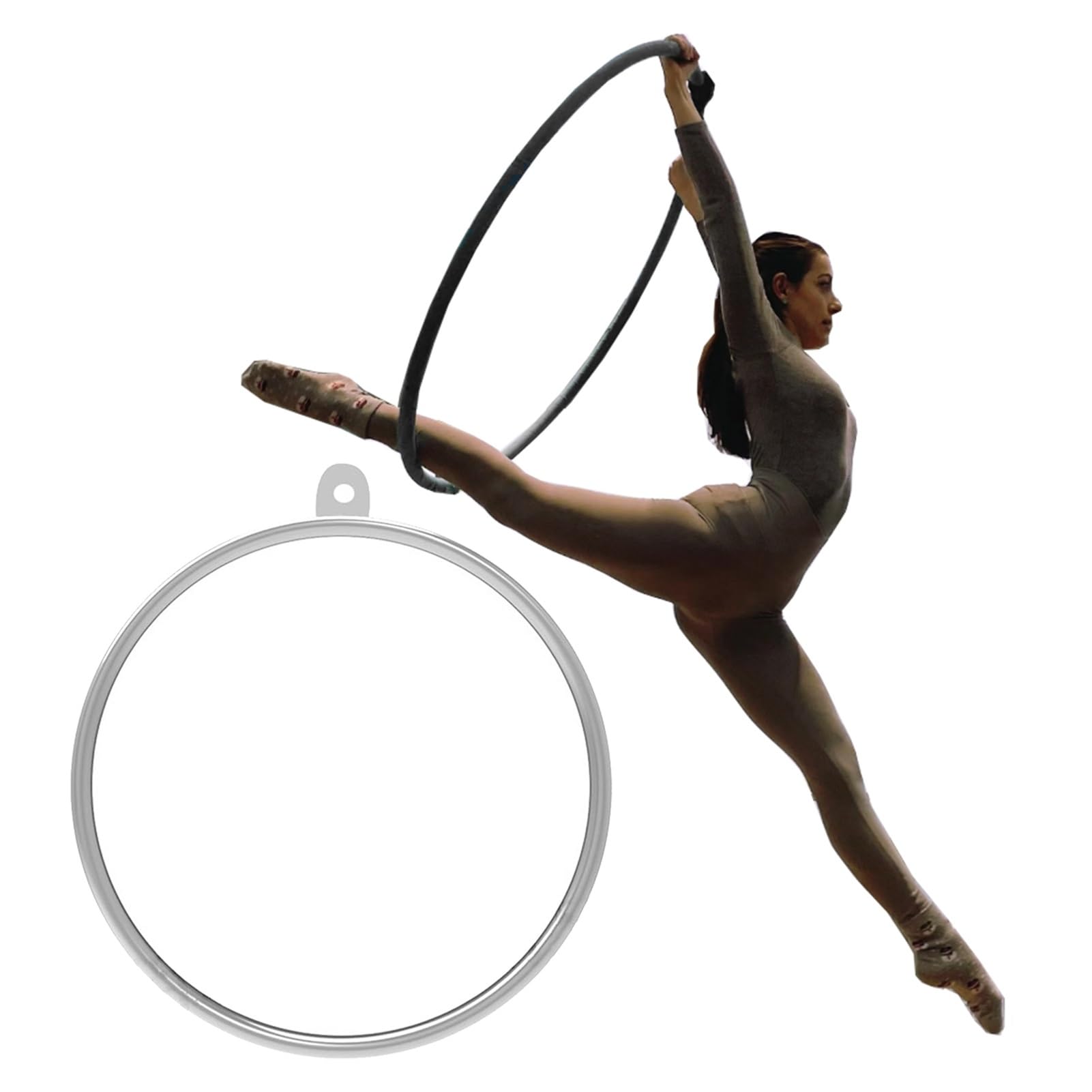 Aro aéreo de yoga para adultos y niños, circo, acrobacia, gimnasia, rendimiento, sedas aéreas, equipo de entrenamiento de fitness