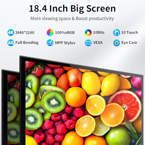 Image of 18.4 Inch 4K Touch Monitor for Commercial /Industrial Display