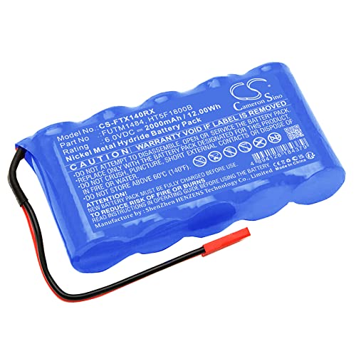 Cameron Sino New Battery for FUTABA Transmitter 10J, Transmitter 14SG, Transmitter 4PKS, Transmitter 4PL, Transmitter 6J, Transmitter 8J,Part Number:FUTM1484, HT5F1800B,(2000mAh / 12.00Wh)