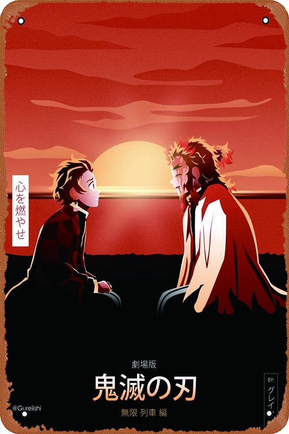 Set your heart ablaze Rocketman Poster tin Metal Sign Retro Wall Decor for Home Cafes Office Store Pubs Club Sign Gift 12 X 8 INCH