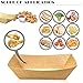 MotBach 100 Pack 2lb Paper Food Trays, Heavy-Duty Paper Food Boat Disposable Serving Basket Tray for French Fries Nachos Snack Hot Dog Taco BBQ Popcorn Party Picnic Wedding Party (Brown)