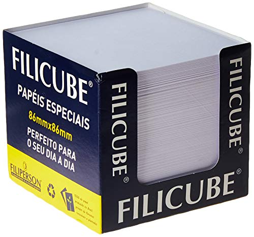 Bloco Para Recado Flicube 86x86x80 85g 700f Branco - Caixa com 1 Unidade, Filiperson, 00771,...