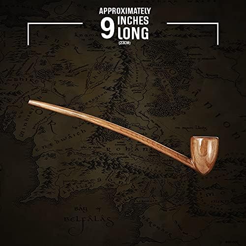 The Noble Collection The Hobbit Gandalf Pipe - 9in (23cm) Functional Prop Replica Pipe - Officially Licensed Film Set Movie Props Replicas Gifts