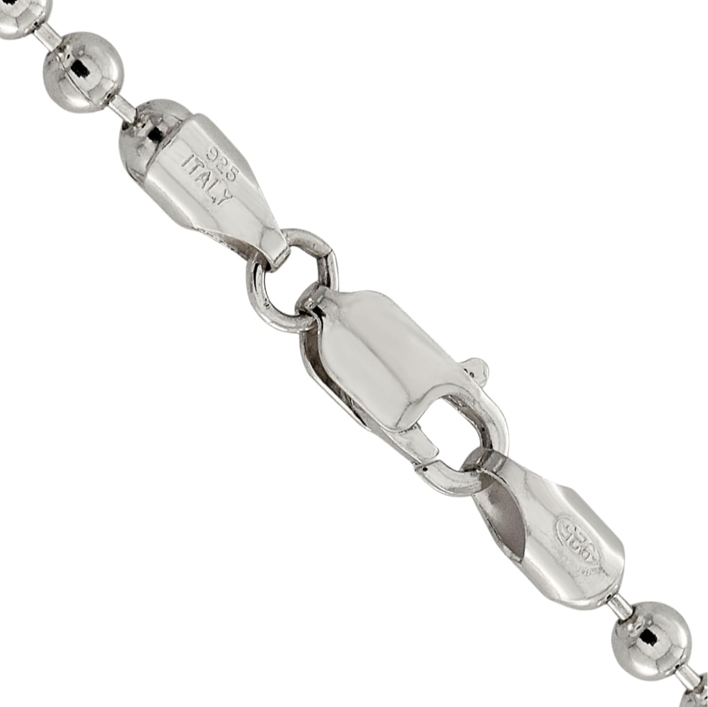 IceCarats 925 Sterling Silver 4mm Thick Ball Chain Necklace Polished
