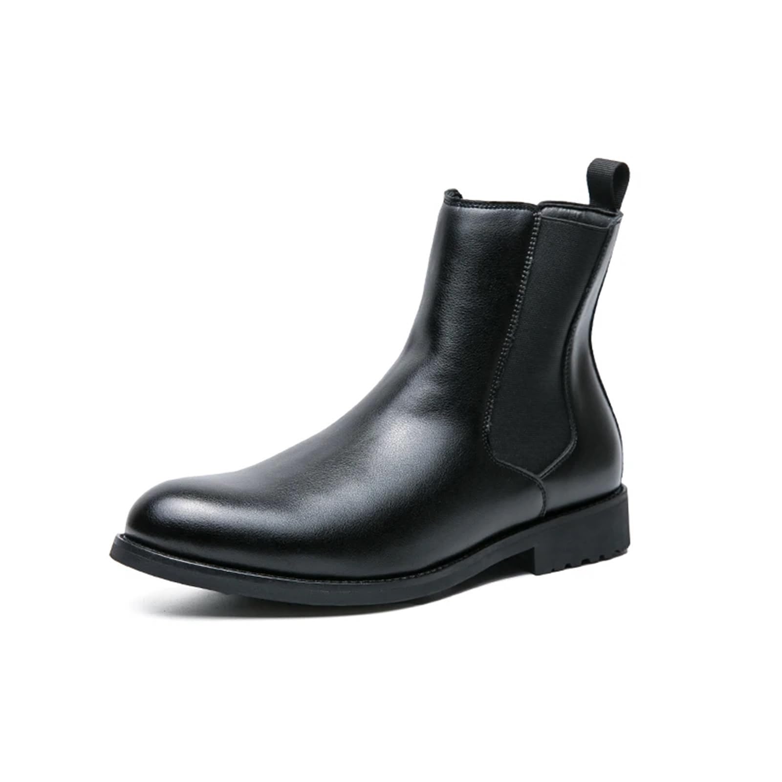 Chelsea Boot Uomo Stivali da uomo invernali in pelle, scarpe autunnali lavoro Chelsea, alte, eleganti